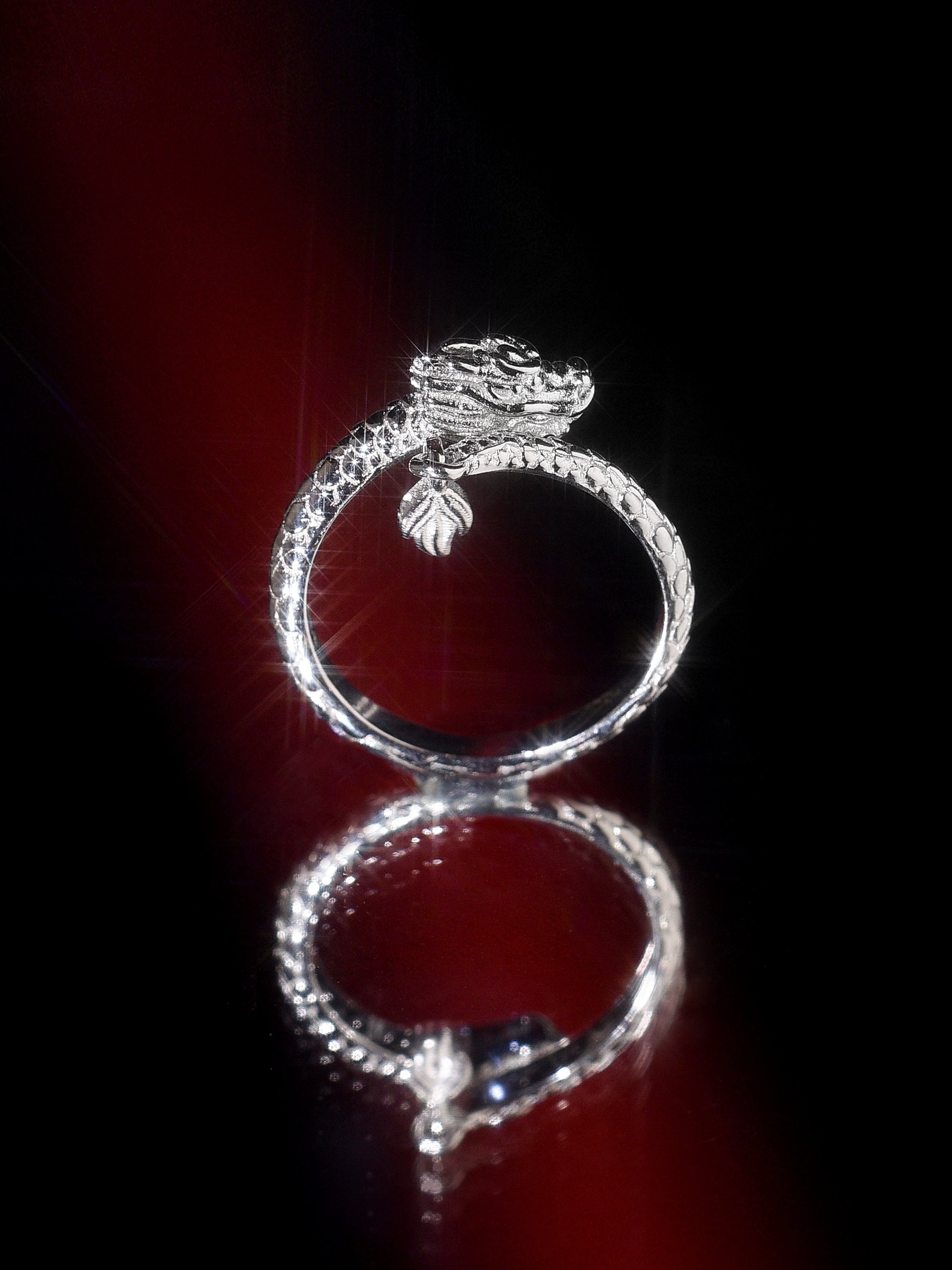 Dragon S925 Swing Tail Ring