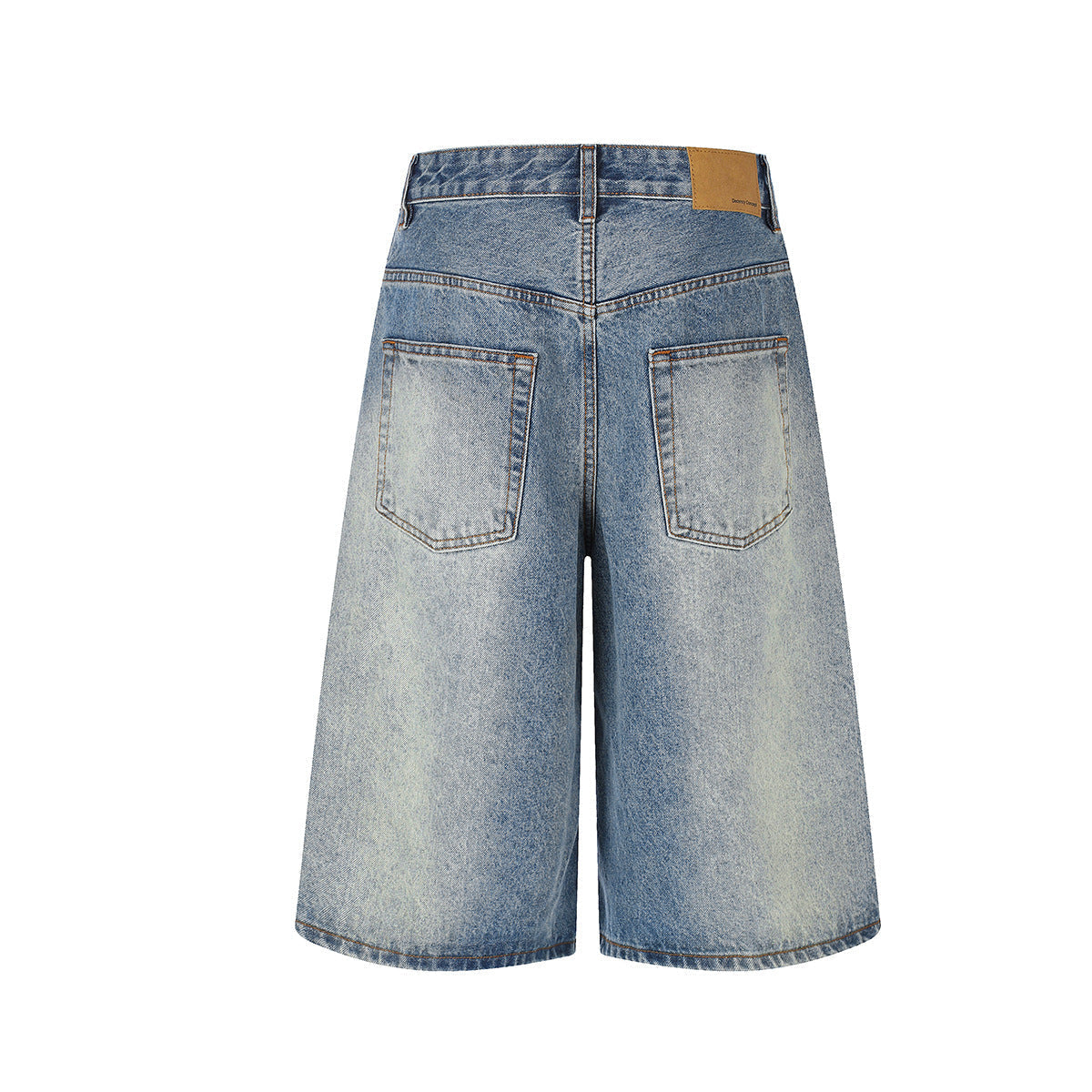 Washed Whisker Denim Jort