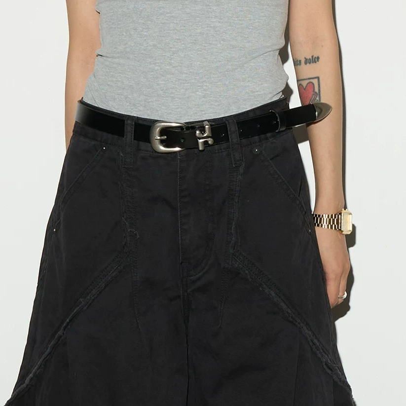 Genuine Leather Damage Irregular Belt