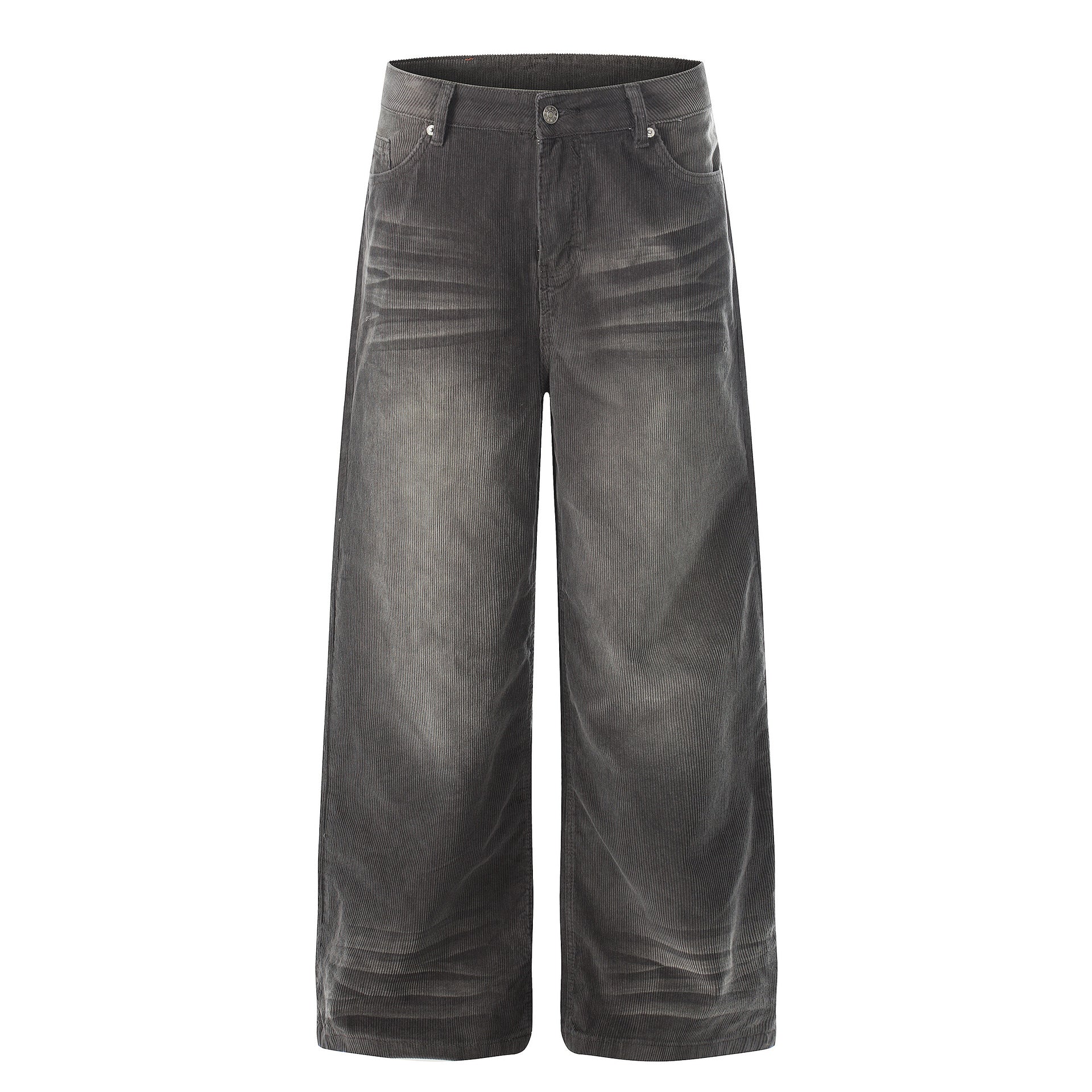 Washed Corduroy Straight Pants