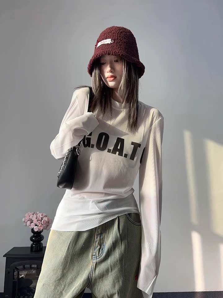 Subculture Print Slim Long Sleeve T-Shirt