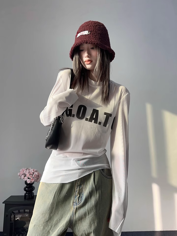 Subculture Print Slim Long Sleeve T-Shirt
