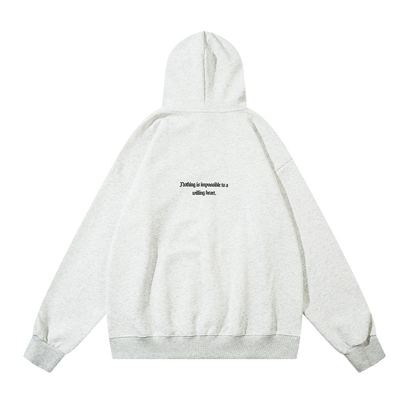Letter Print Pullover Hoodie