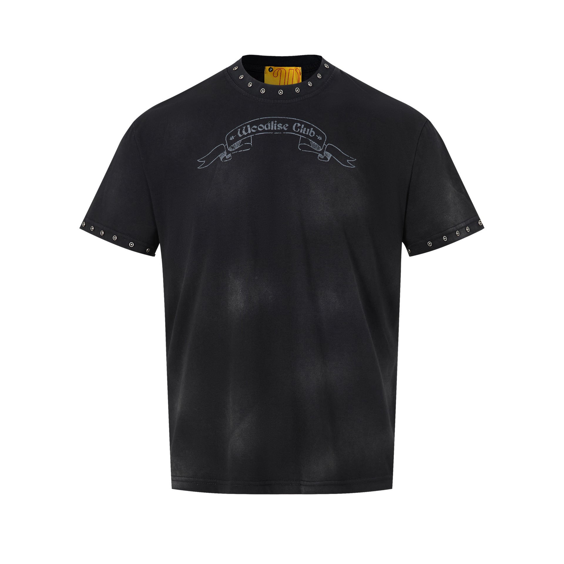 Washed Spray Paint Short Sleeve T-Shirt