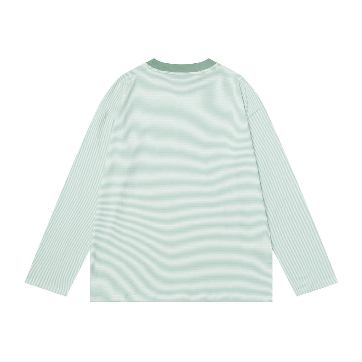 Striped Anime Graphic Oversize Long Sleeve T-Shirt