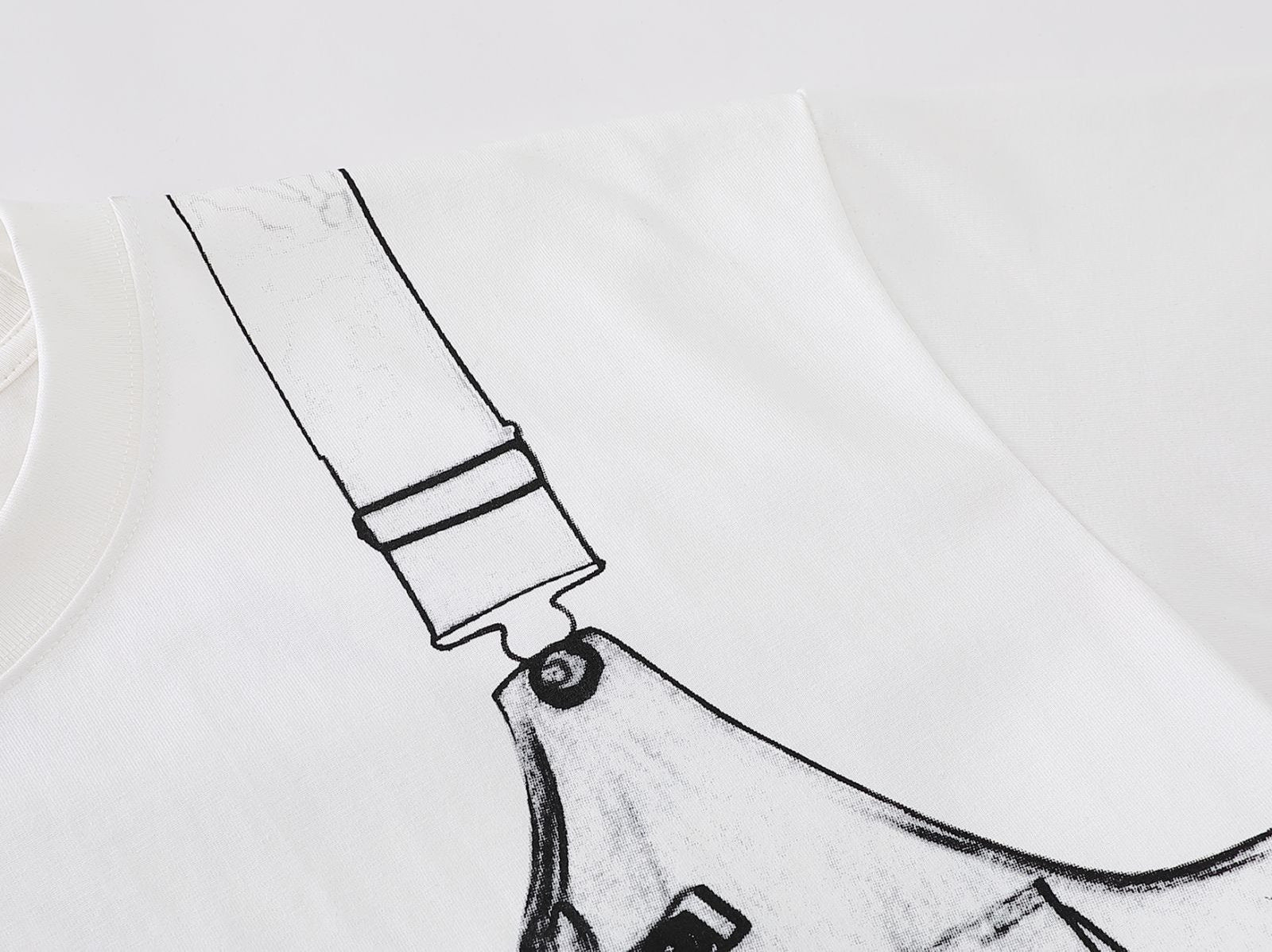 T-shirt graphique imprimé veste