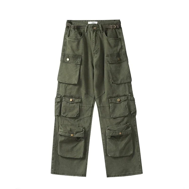 Pantalon cargo large multipoches