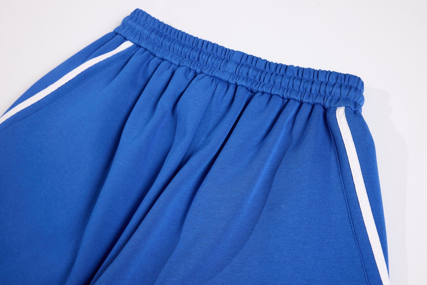 Sporty Stripe Panel Wide Leg Sweatpants