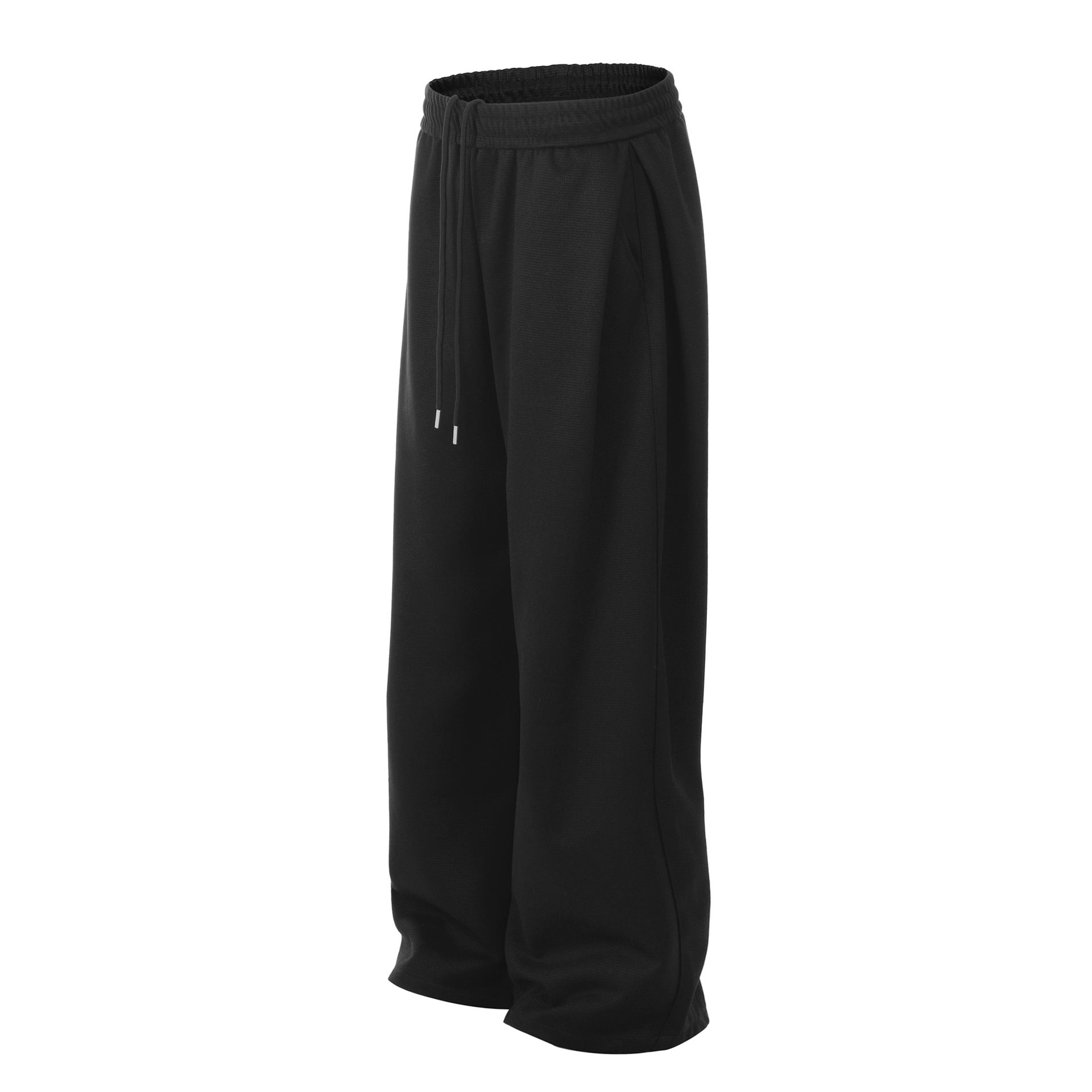 Deconstructed Sporty Wide Leg Pants