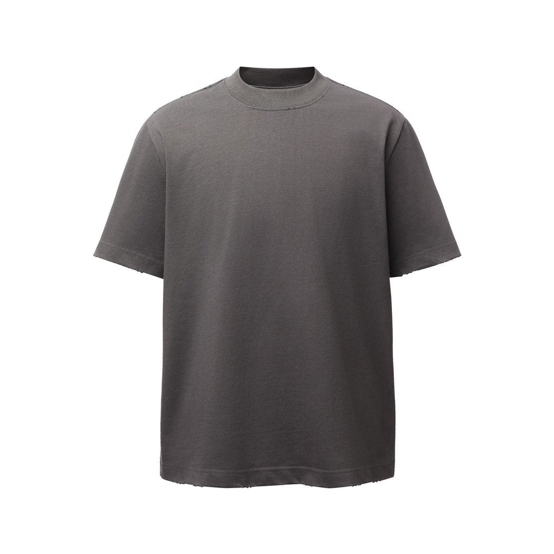Heavyweight Washed Damage Short Sleeve T-Shirt