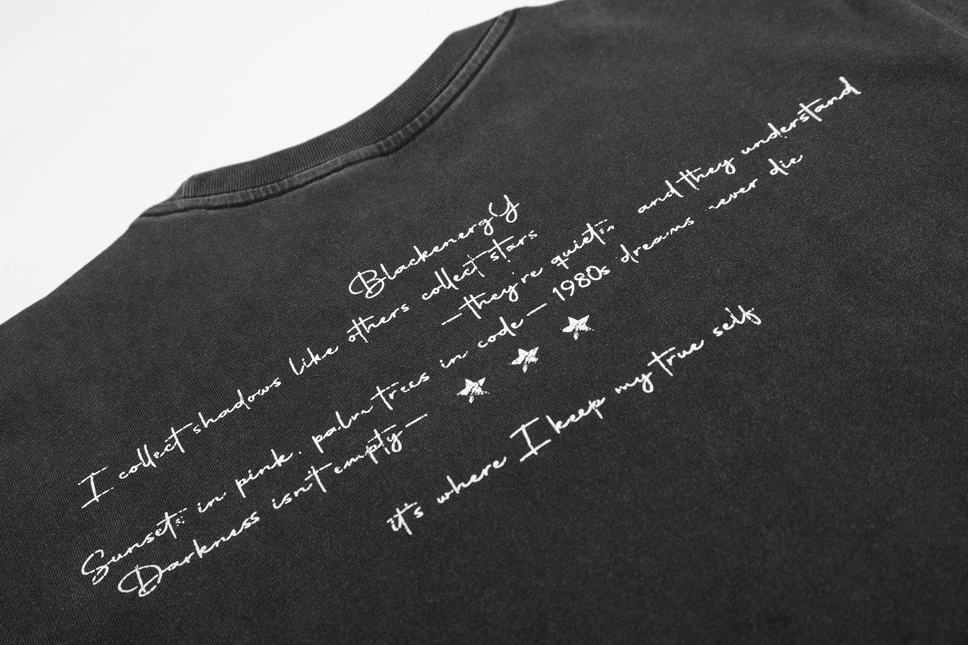 Washed Graphic Print Cotton Short Sleeve T-Shirt