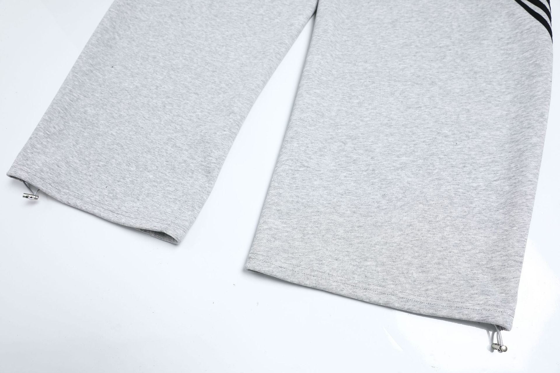 Deconstruction Curved Leg Wide Leg Sweatpants