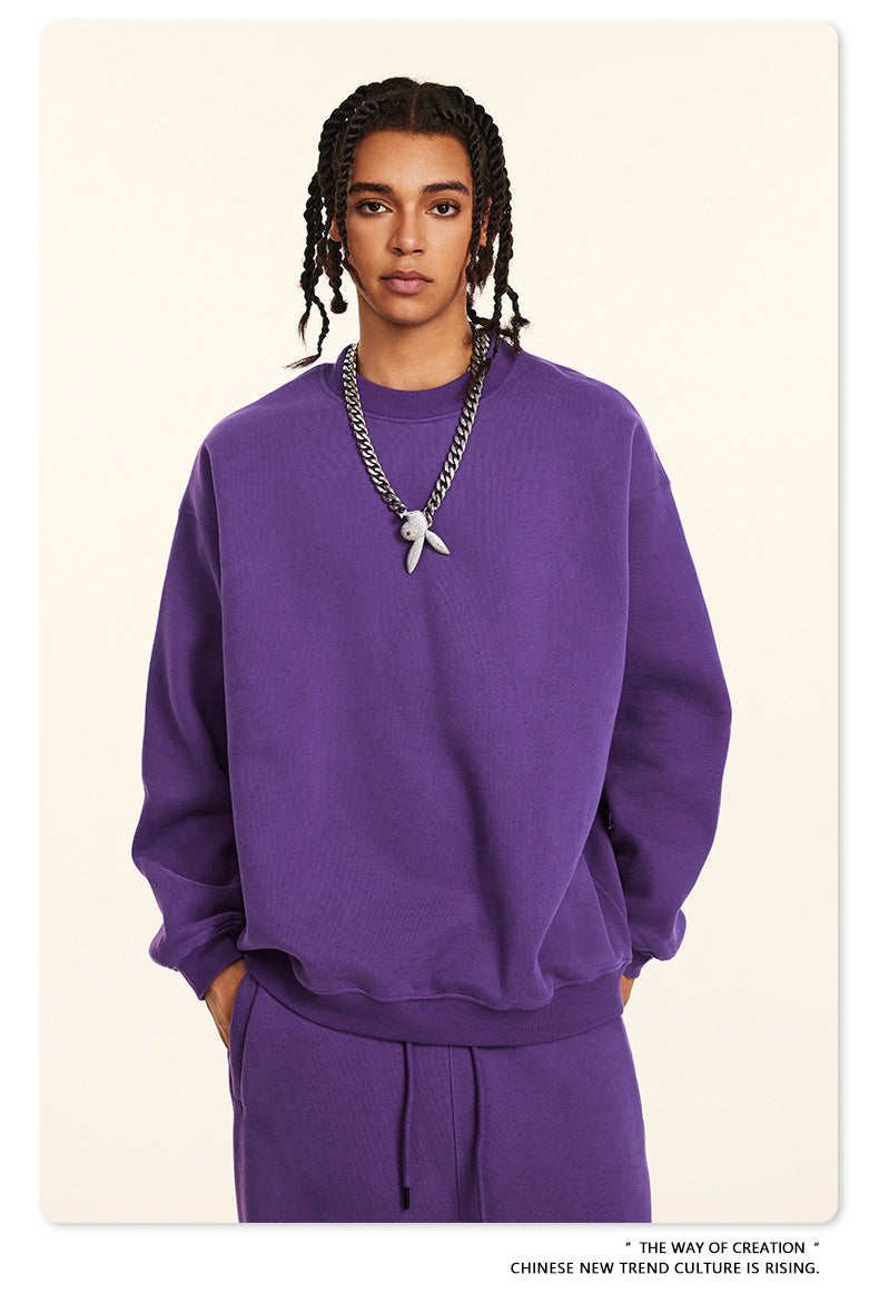 Fleece Lining Oversize Sweatshirt