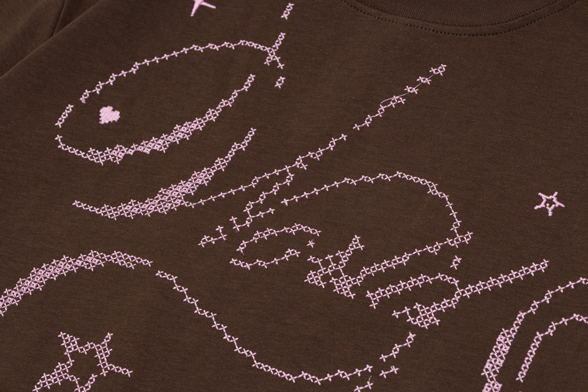 Graphic Embroidery Short Sleeve T-Shirt