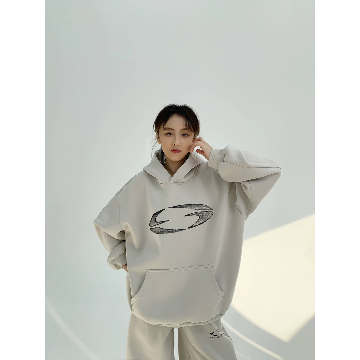 Thick Heavyweight Print Hoodie & Pants Set
