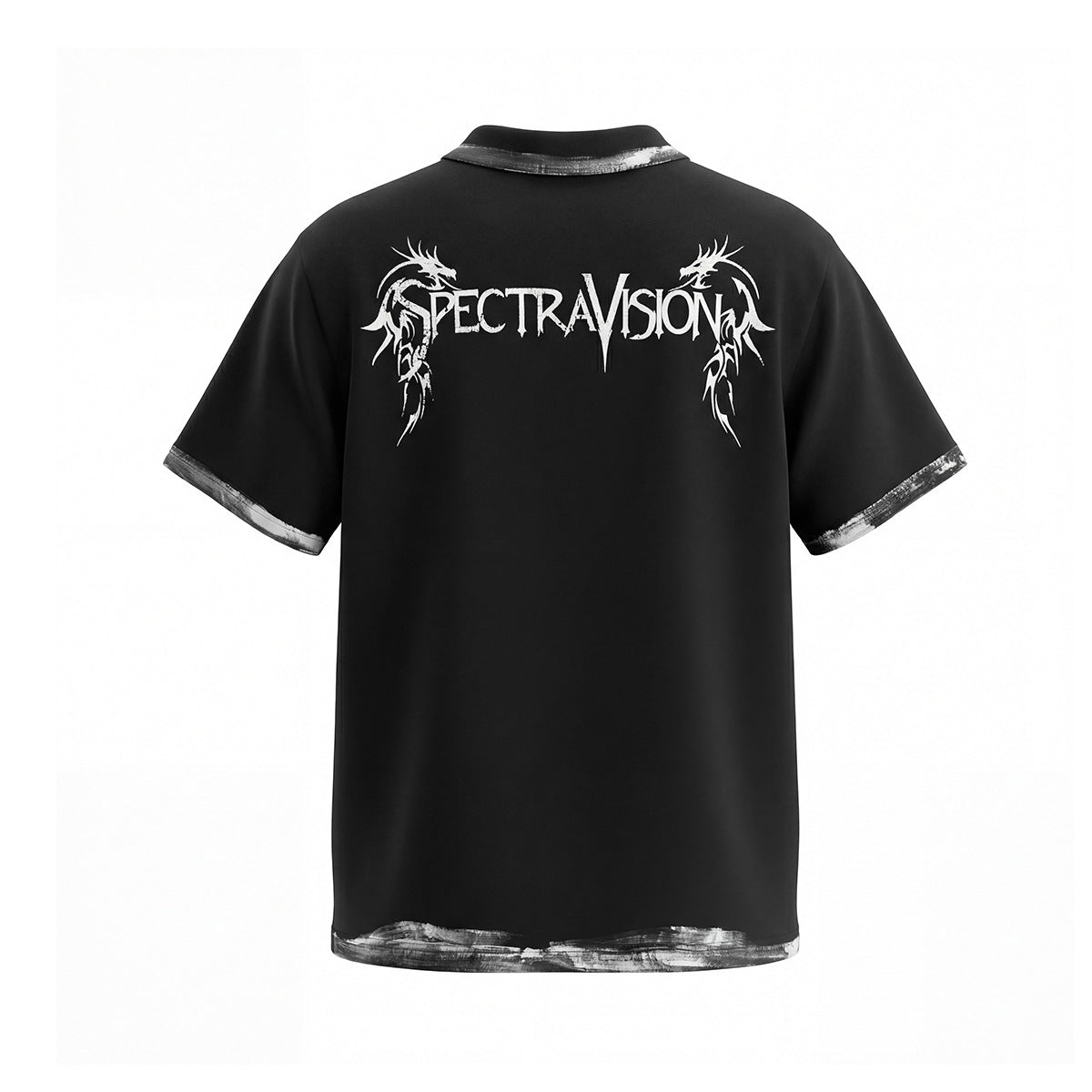 Thorn Graphic Washed Short Sleeve Polo Shirt