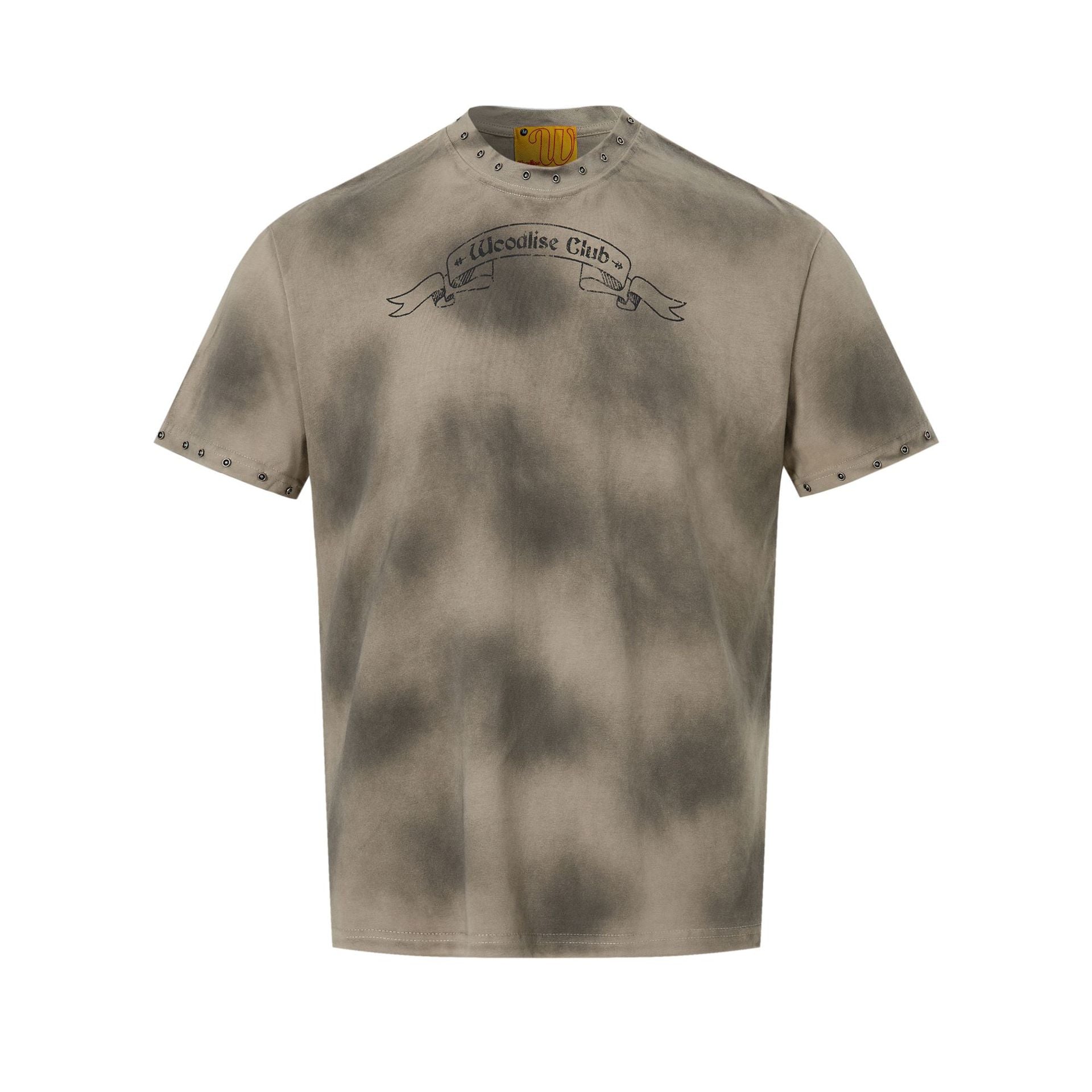 Washed Spray Paint Short Sleeve T-Shirt
