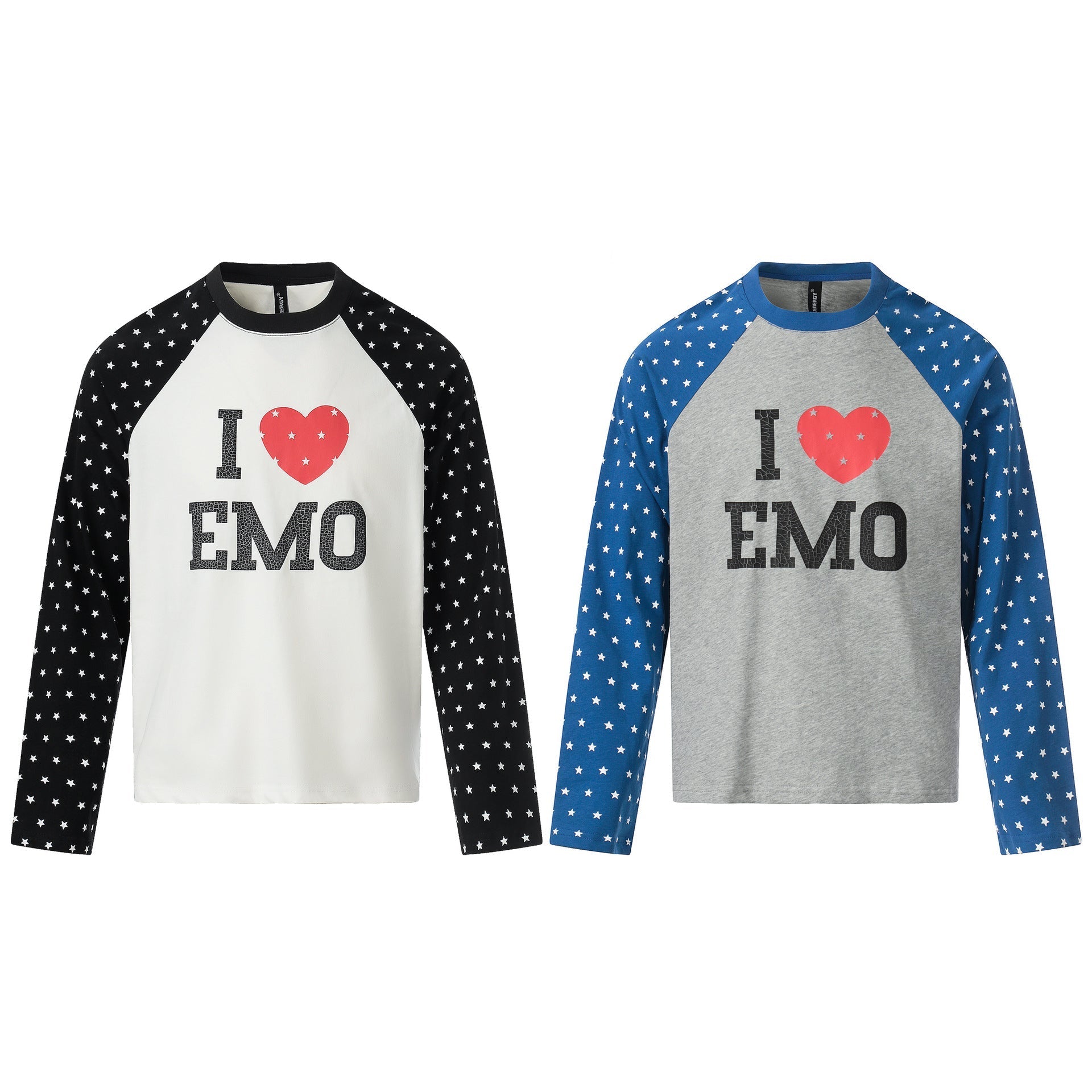 Graphic Letter Polka Dot Print Long Sleeve T-Shirt