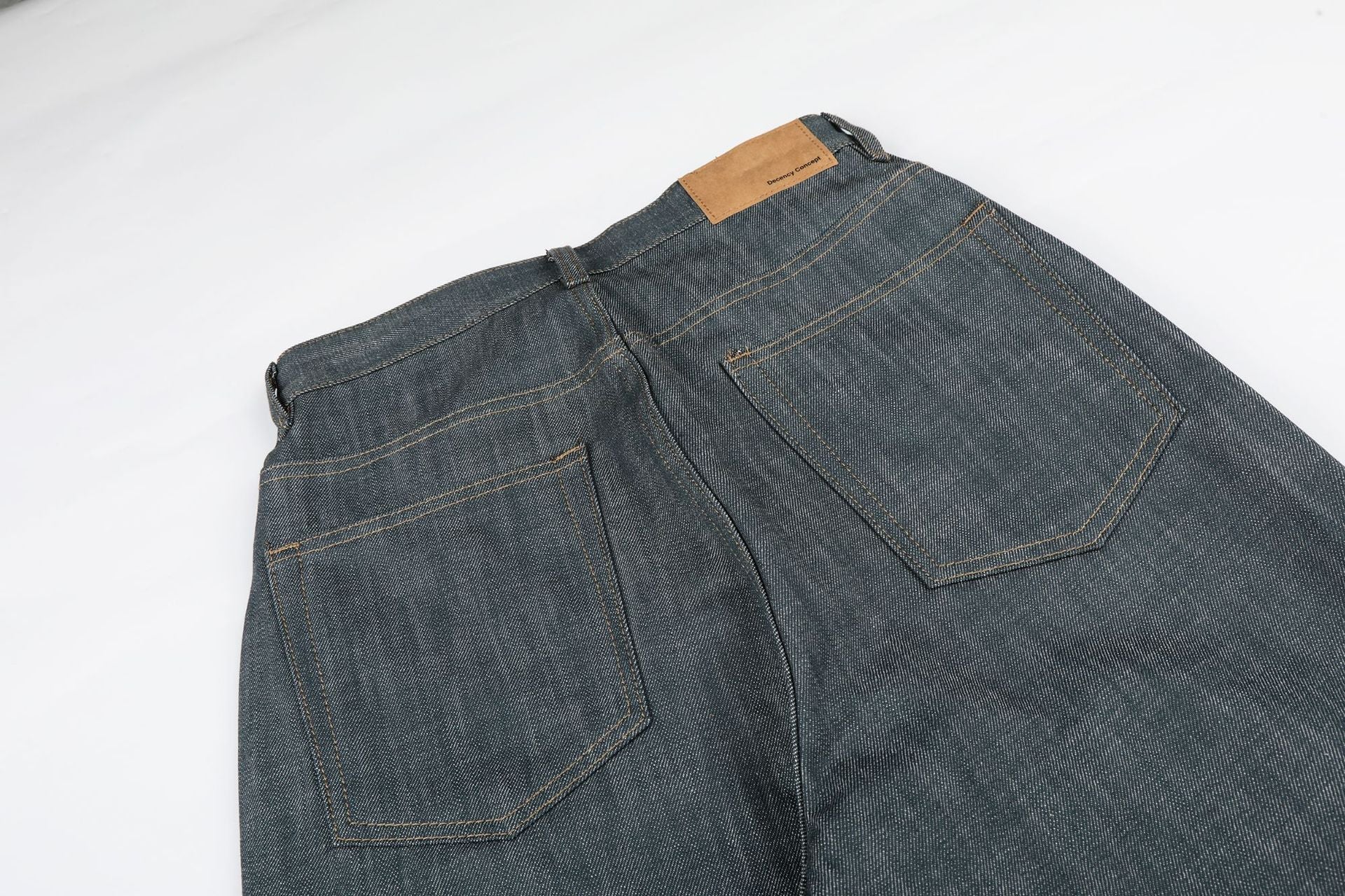 Raw Wide Leg Denim Jeans