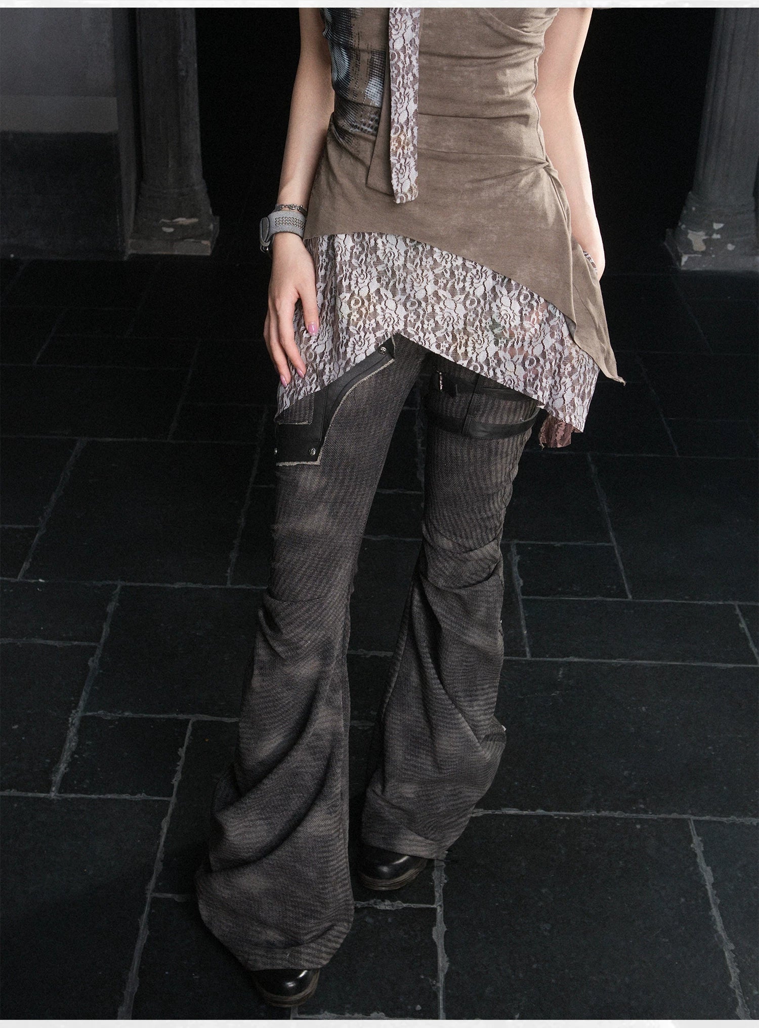 Low Waist Flare Denim Jeans