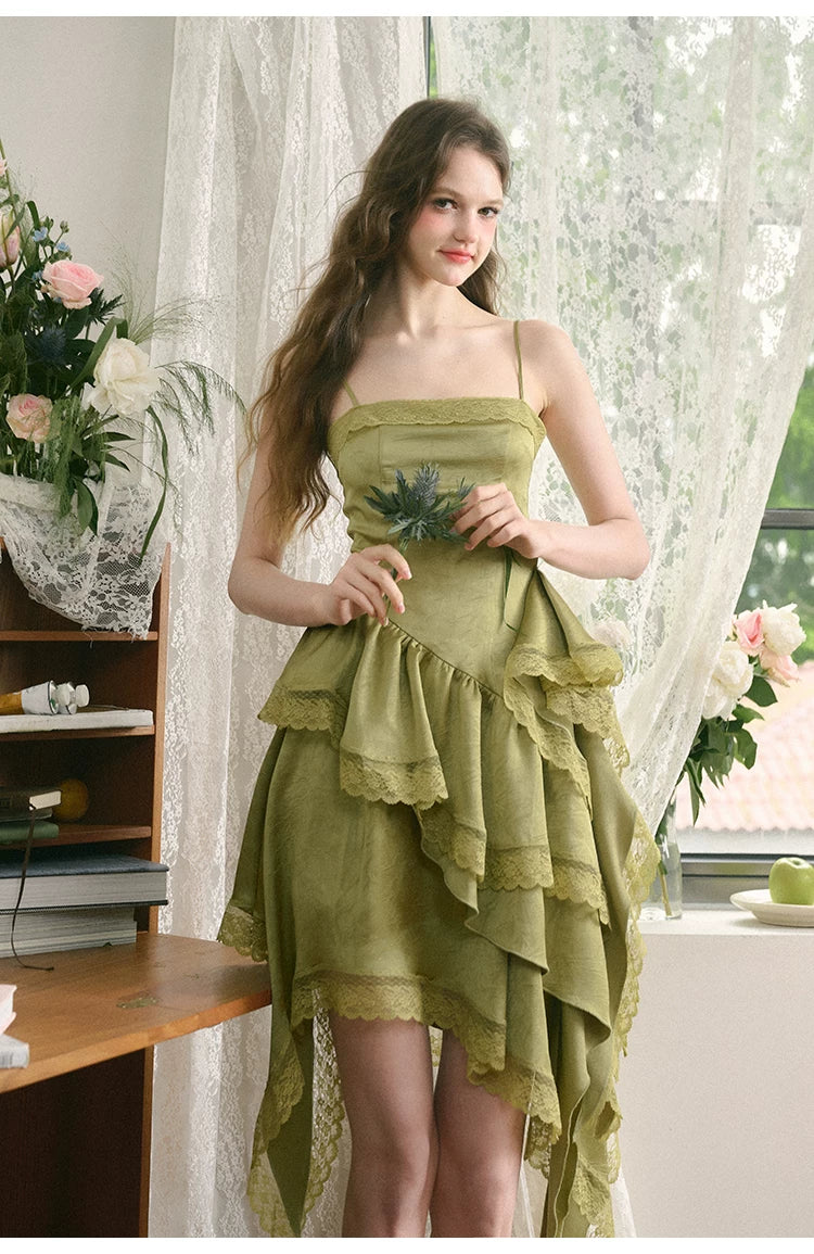 Irregular Hem Length Camisole Dress