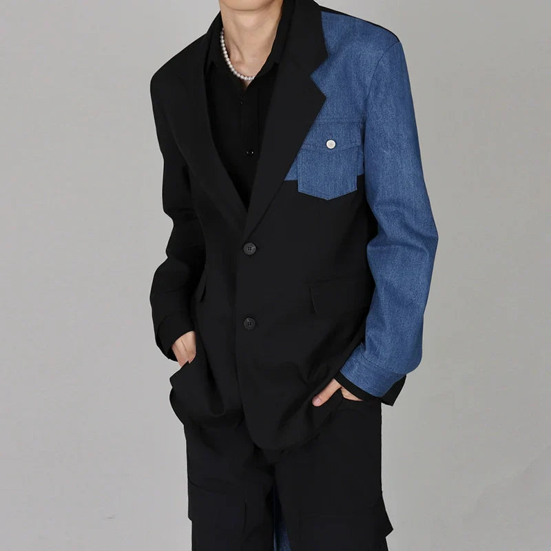Denim Mix Tailored Jacket
