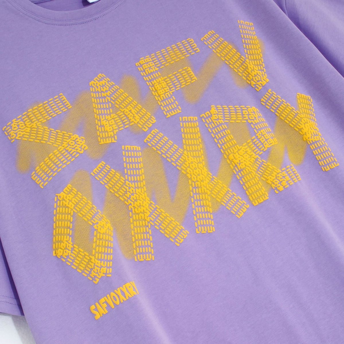 Foam Letter Print Short Sleeve T-Shirt
