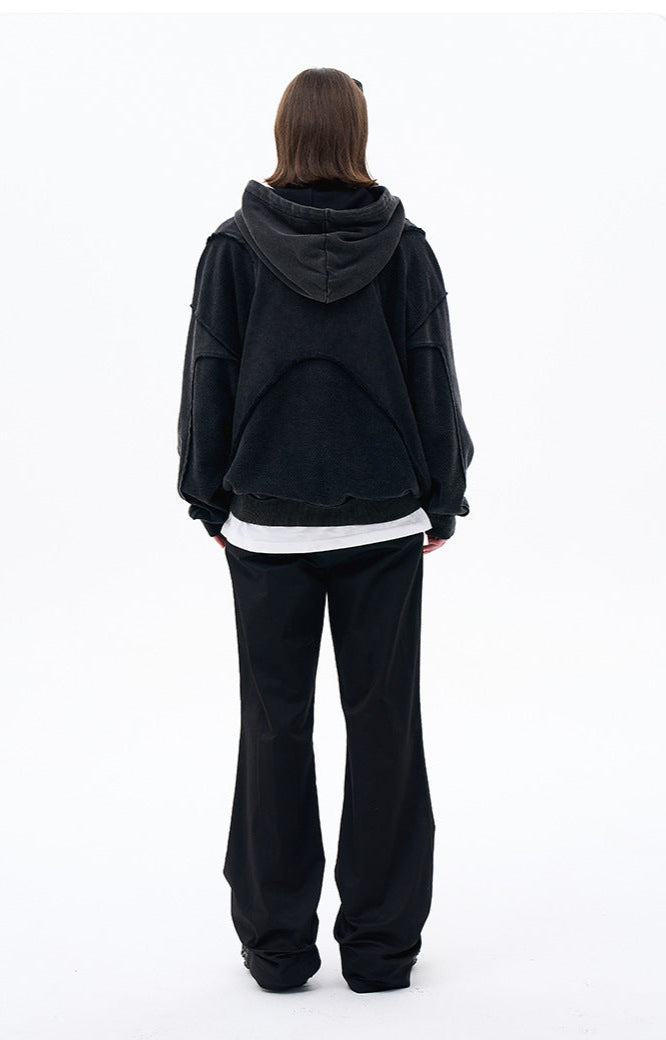 Sweat à capuche futuriste Y2K Stitch