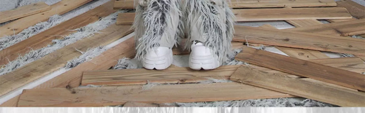 Patchwork Heavy-Duty Punk Short Pants & Leg Cover