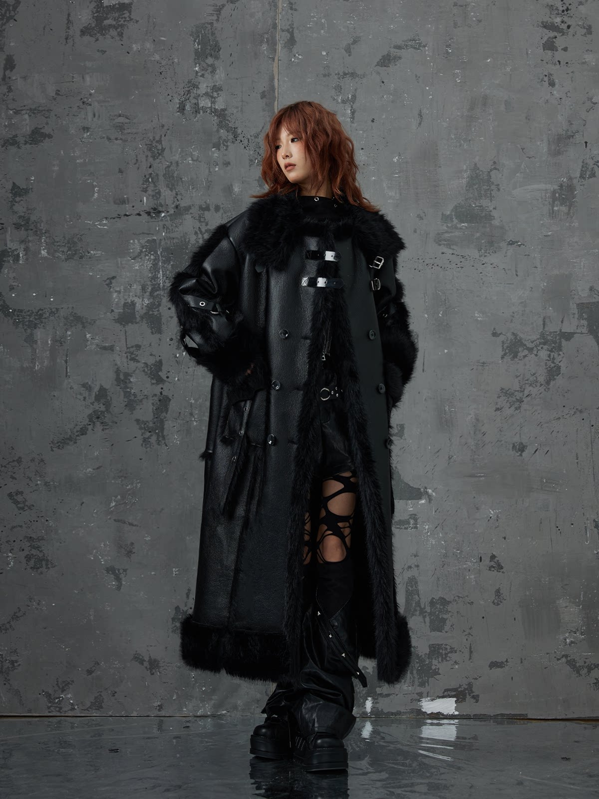 Heavy Thickened Fake Fur Shearling Coat