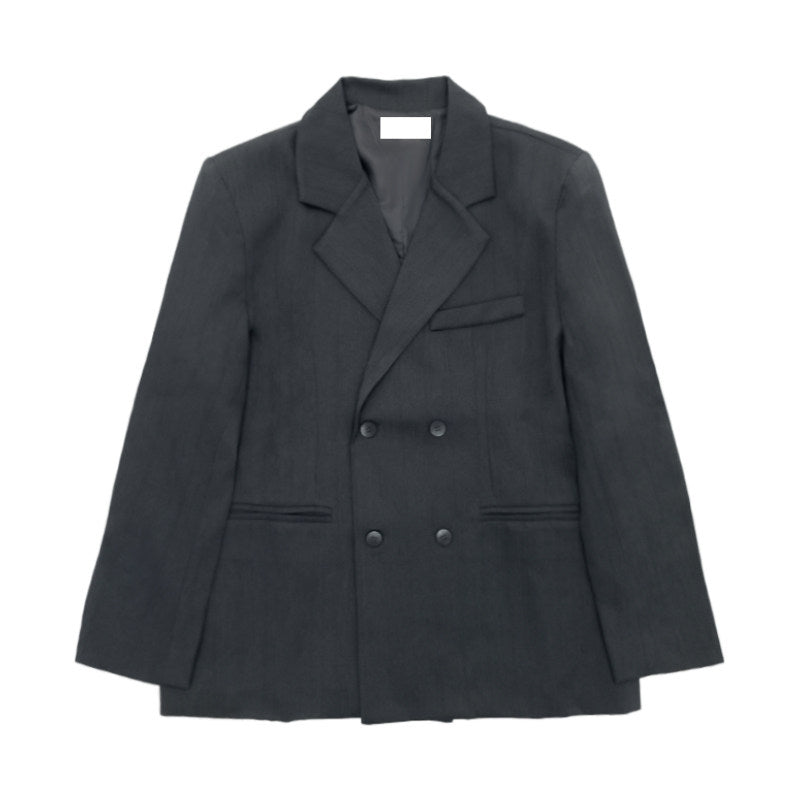 Draped Elegant Tailored Jacket & Trousers & Skirt Setup