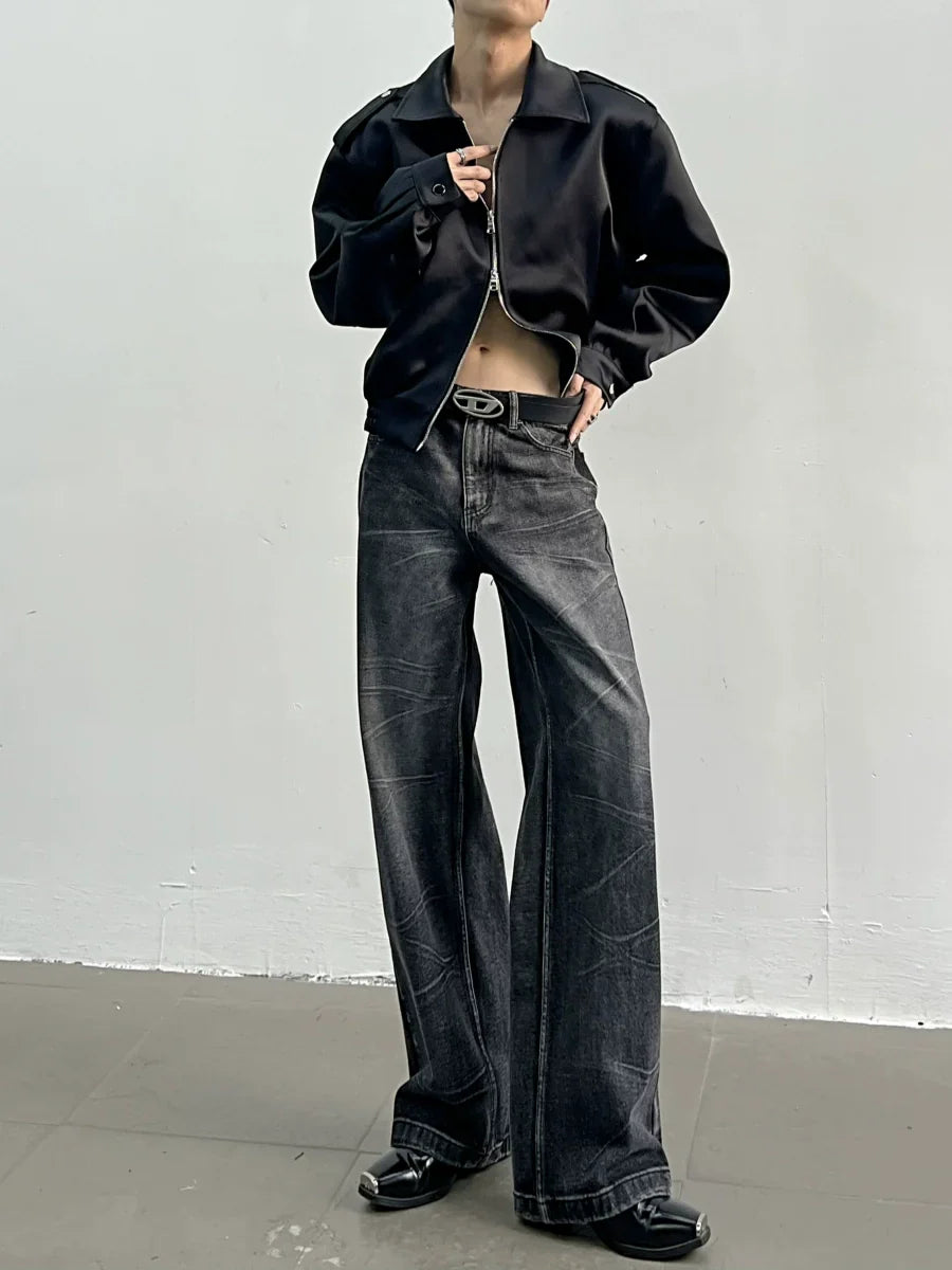 Heavyweight PU Leather Short Jacket