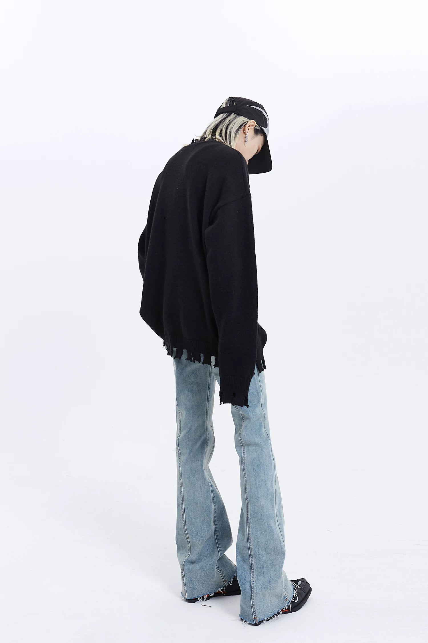 Fade Seam Flare Denim Jeans