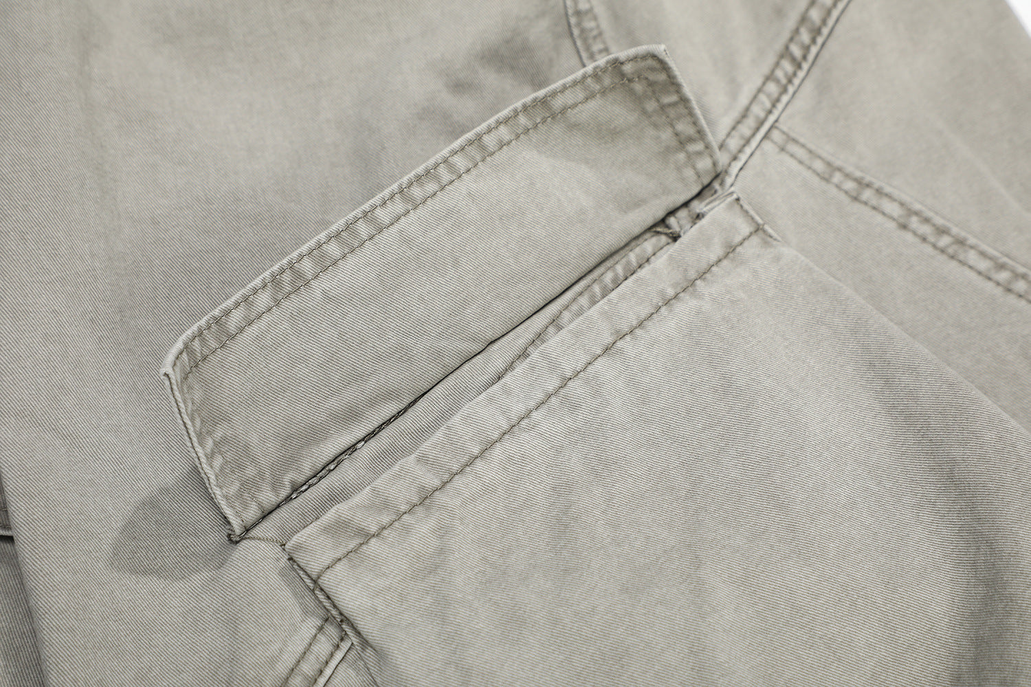 Multi-Pocket Deconstruction Curved Wide Leg Denim Jeans