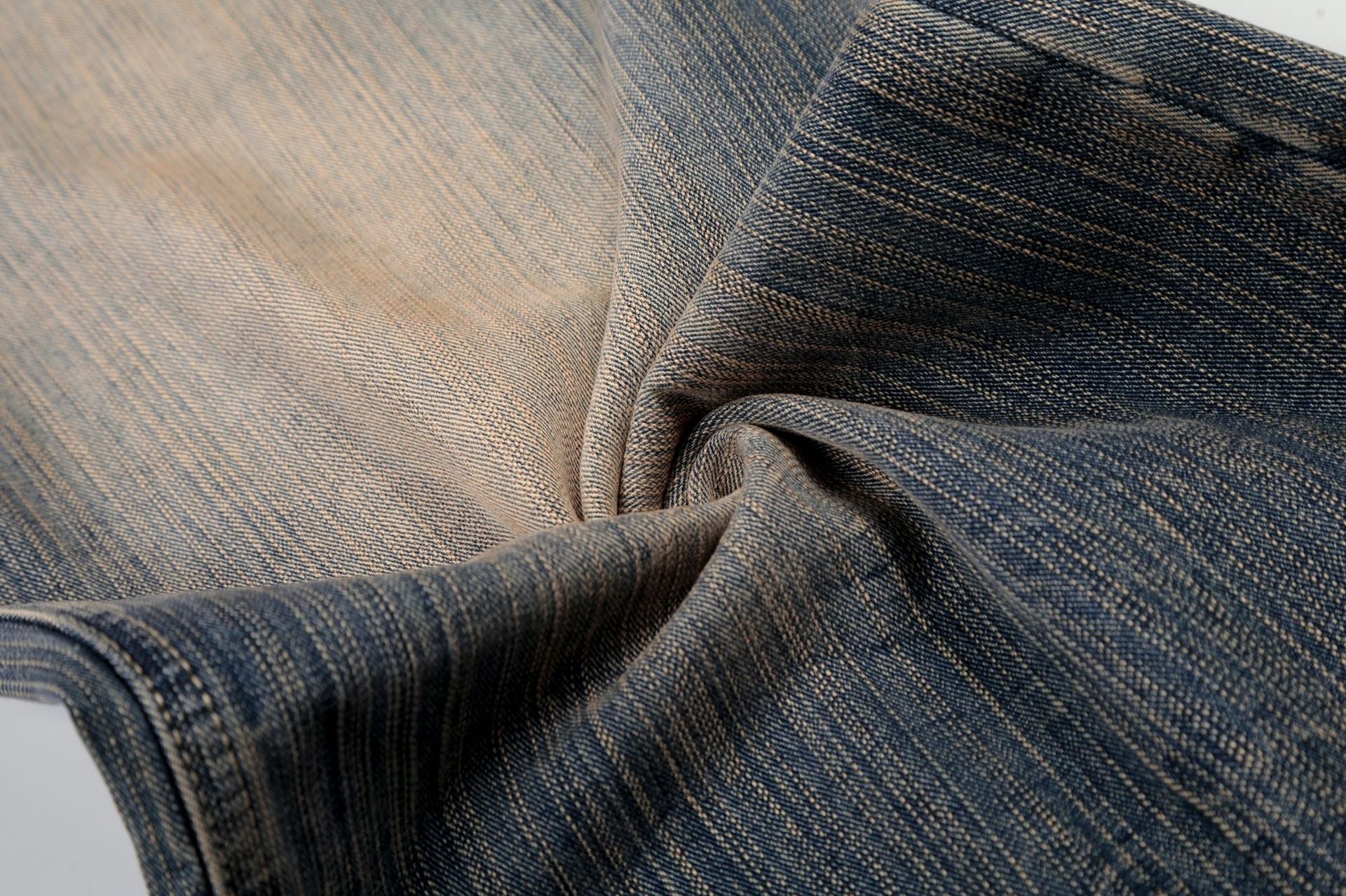 Washed Whisker Wide Leg Denim Jeans