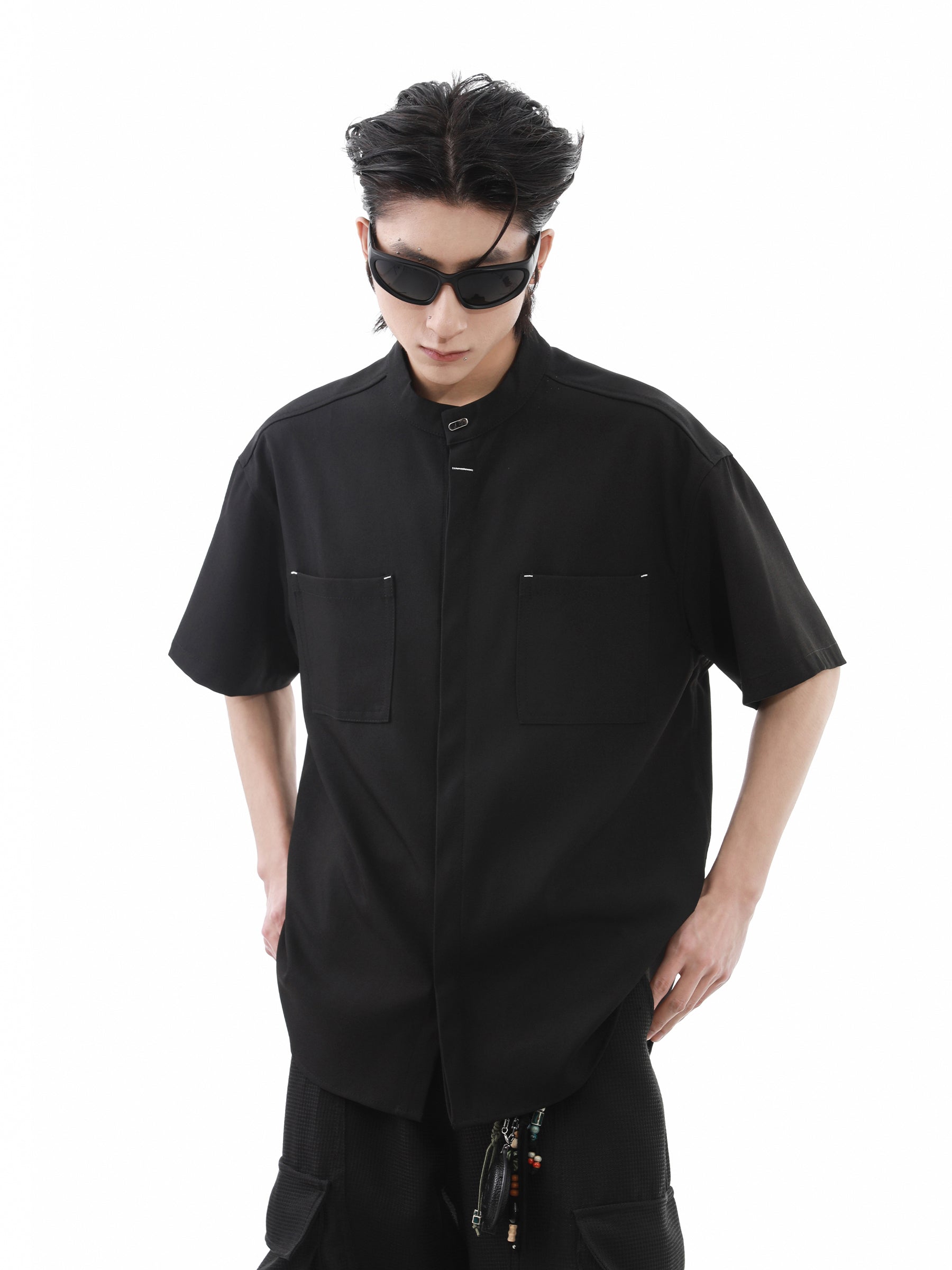 Drape Texture Cool Touch Short Sleeve Shirt