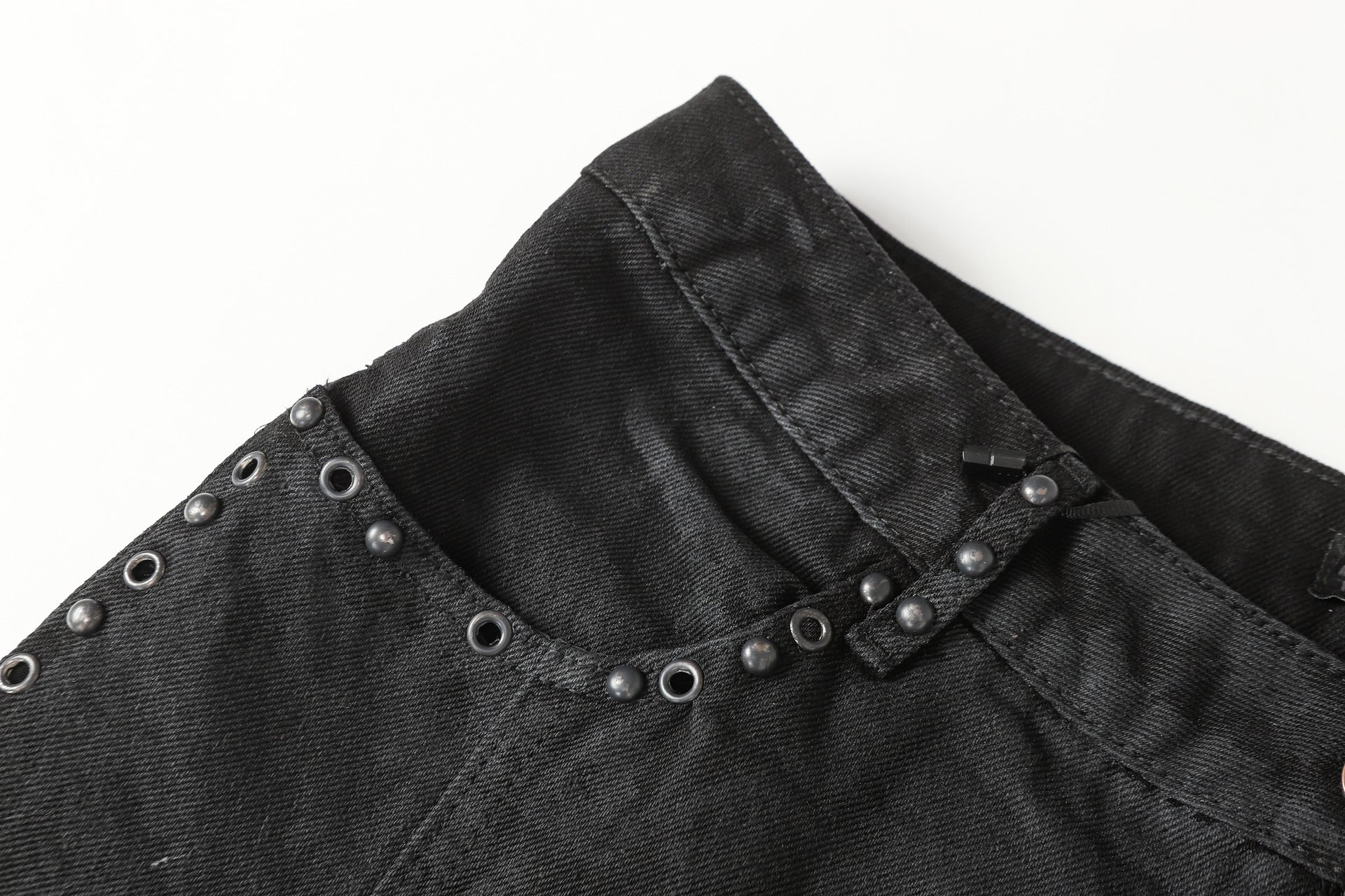 Wash Tapered Full-Length Denim Jeans