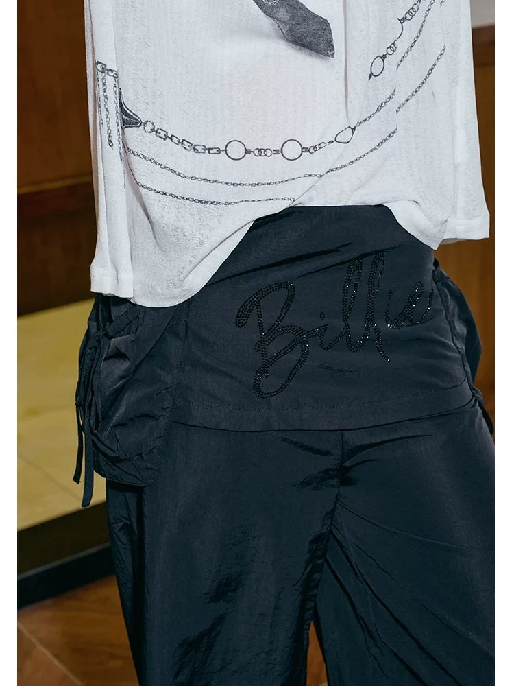 Low Waist Wide Leg Cargo Pants