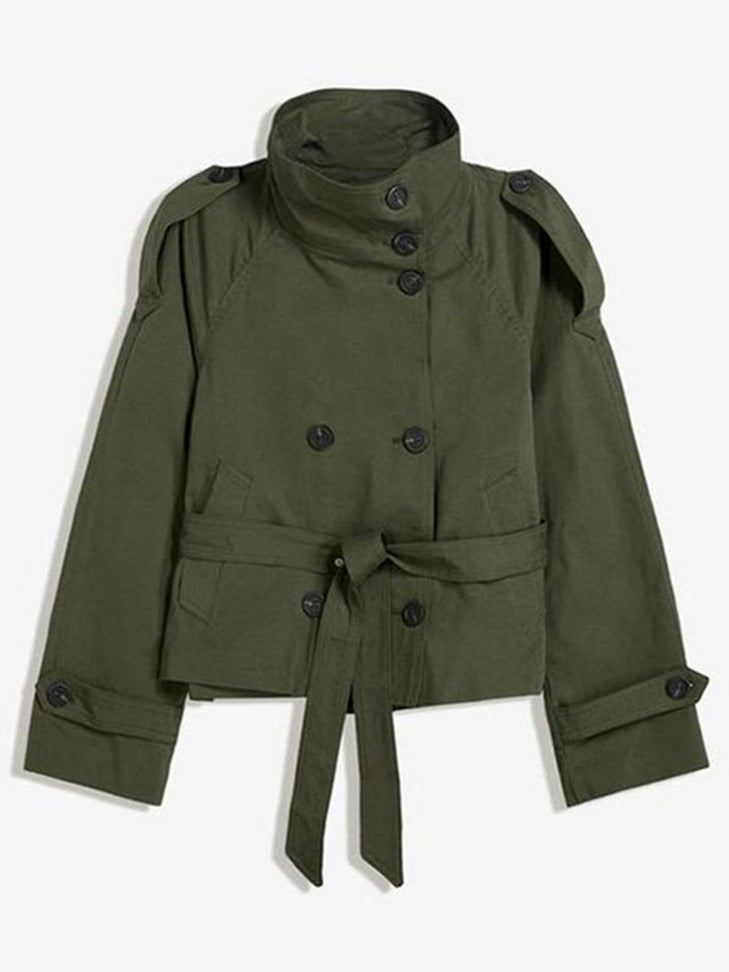 Basic Strapped Trench Coat