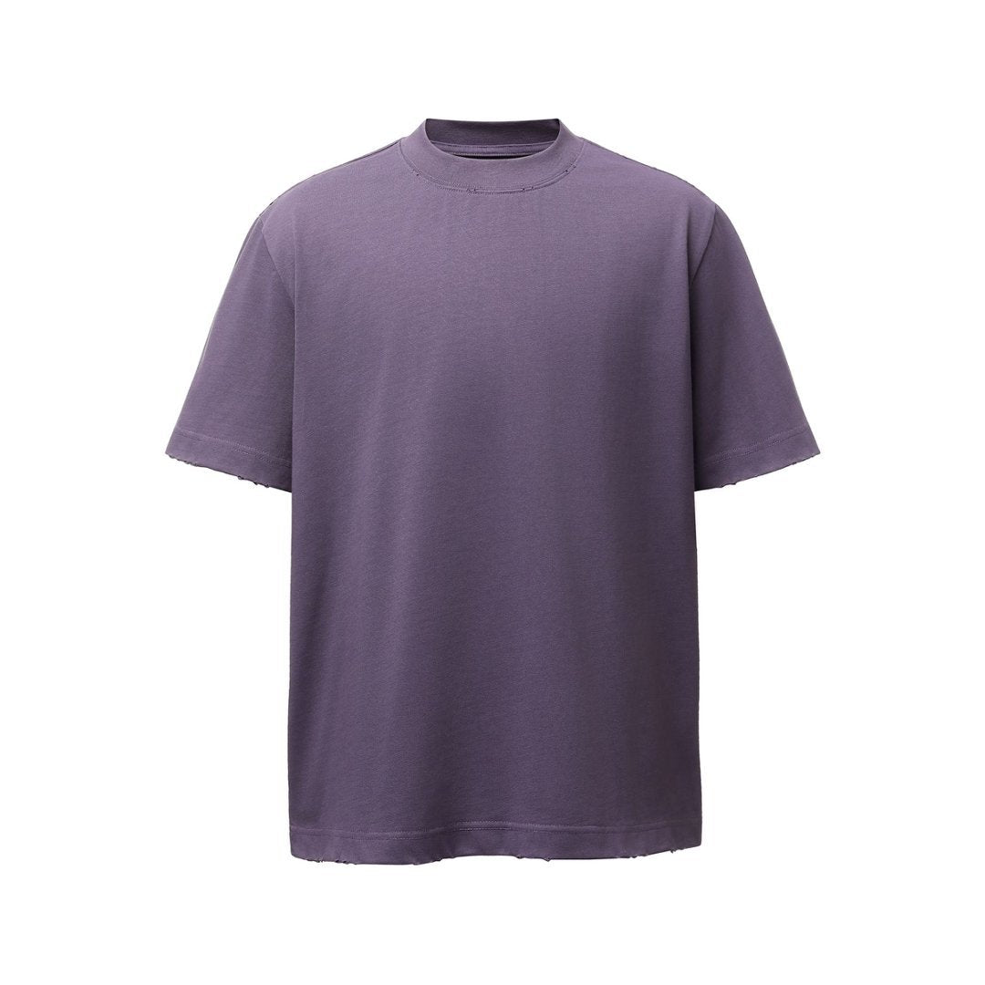 Heavyweight Washed Damage Short Sleeve T-Shirt