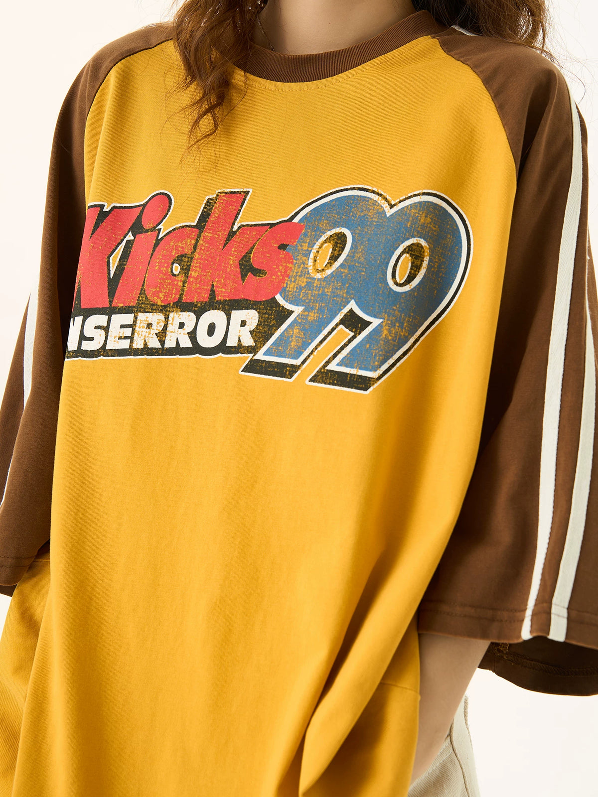 Side Stripe Oversize Short Sleeve T-Shirt