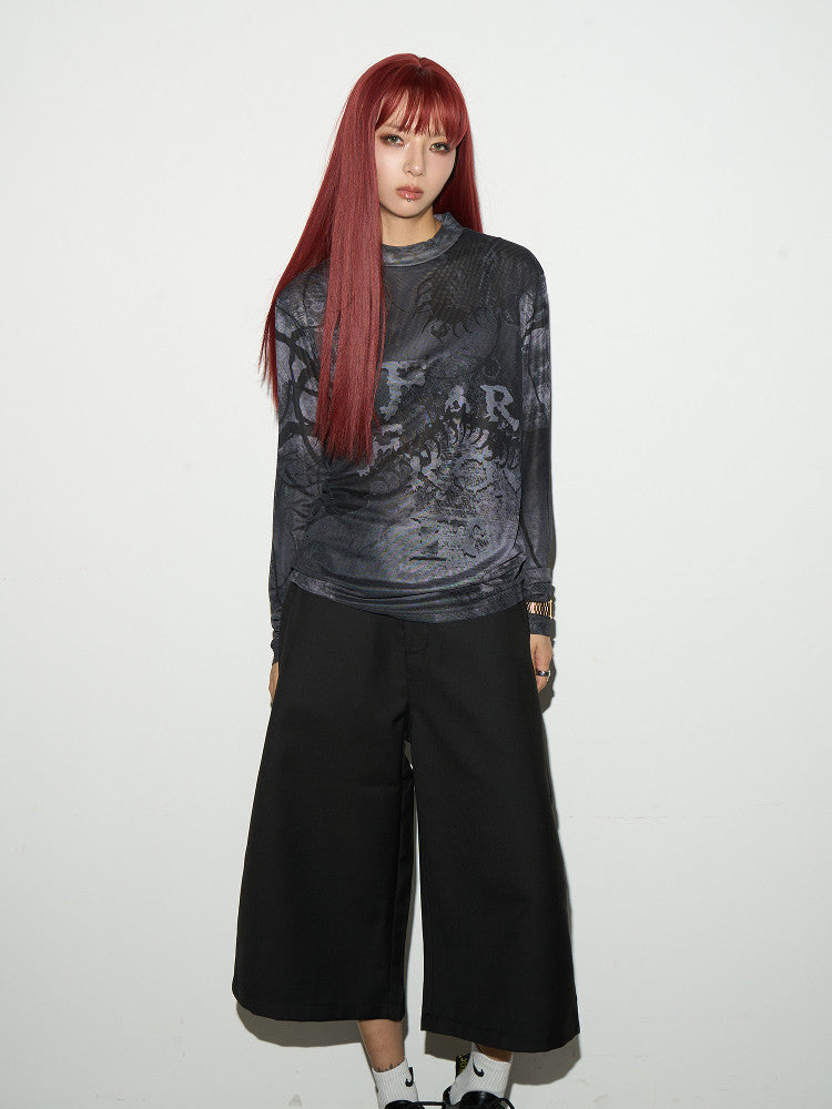 Ink Wash Long Sleeve T-Shirt