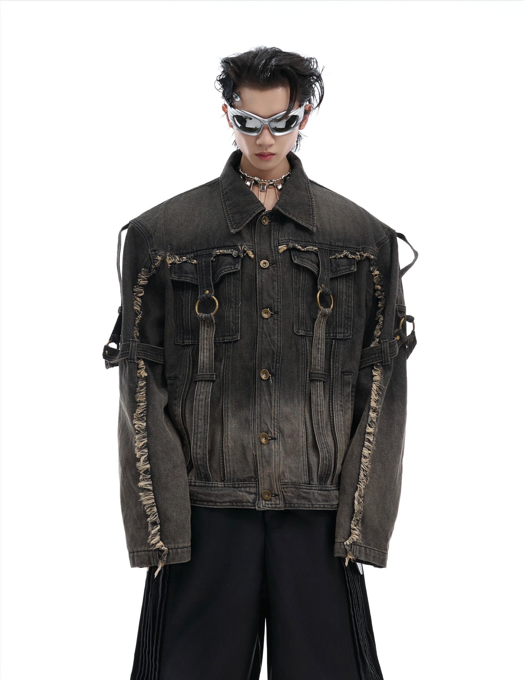 Gradient Wash Denim Jacket