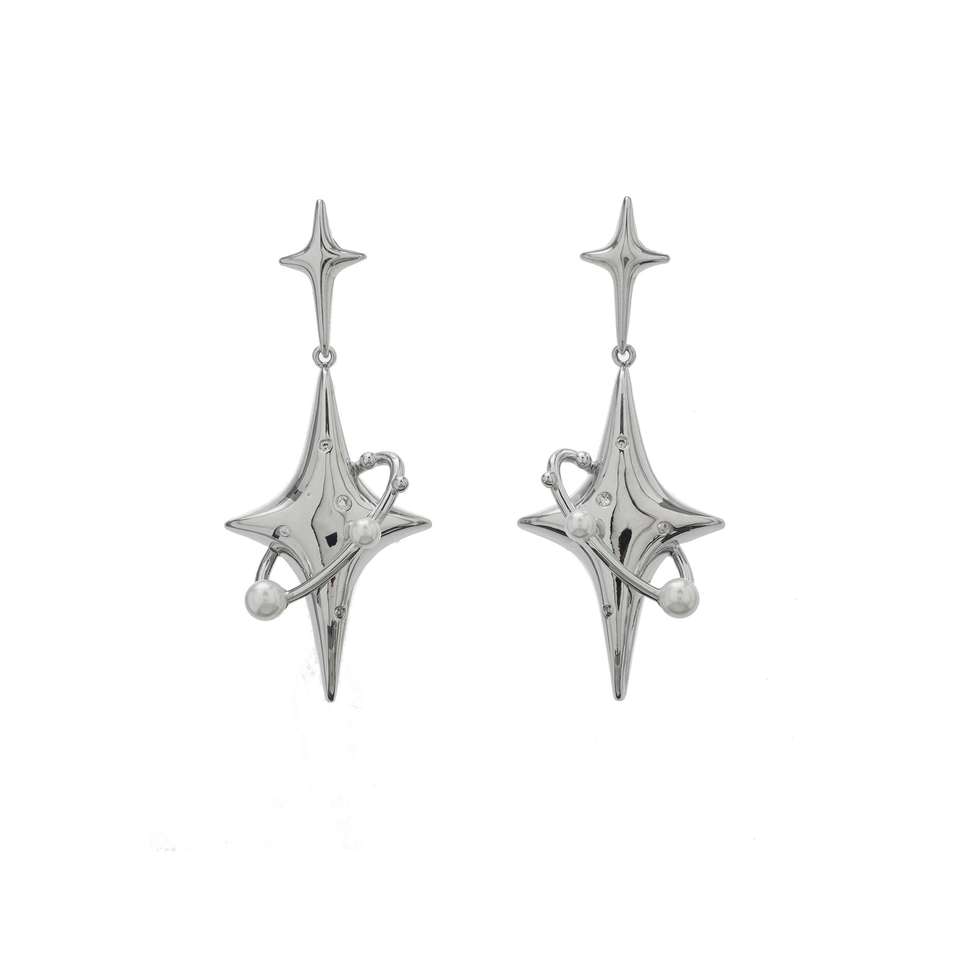 Star Shape Drop Earrings