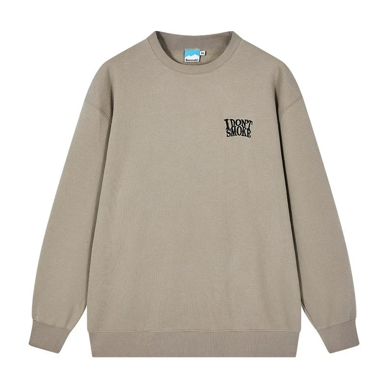 Logo Round Neck Pullover Sweatshirt