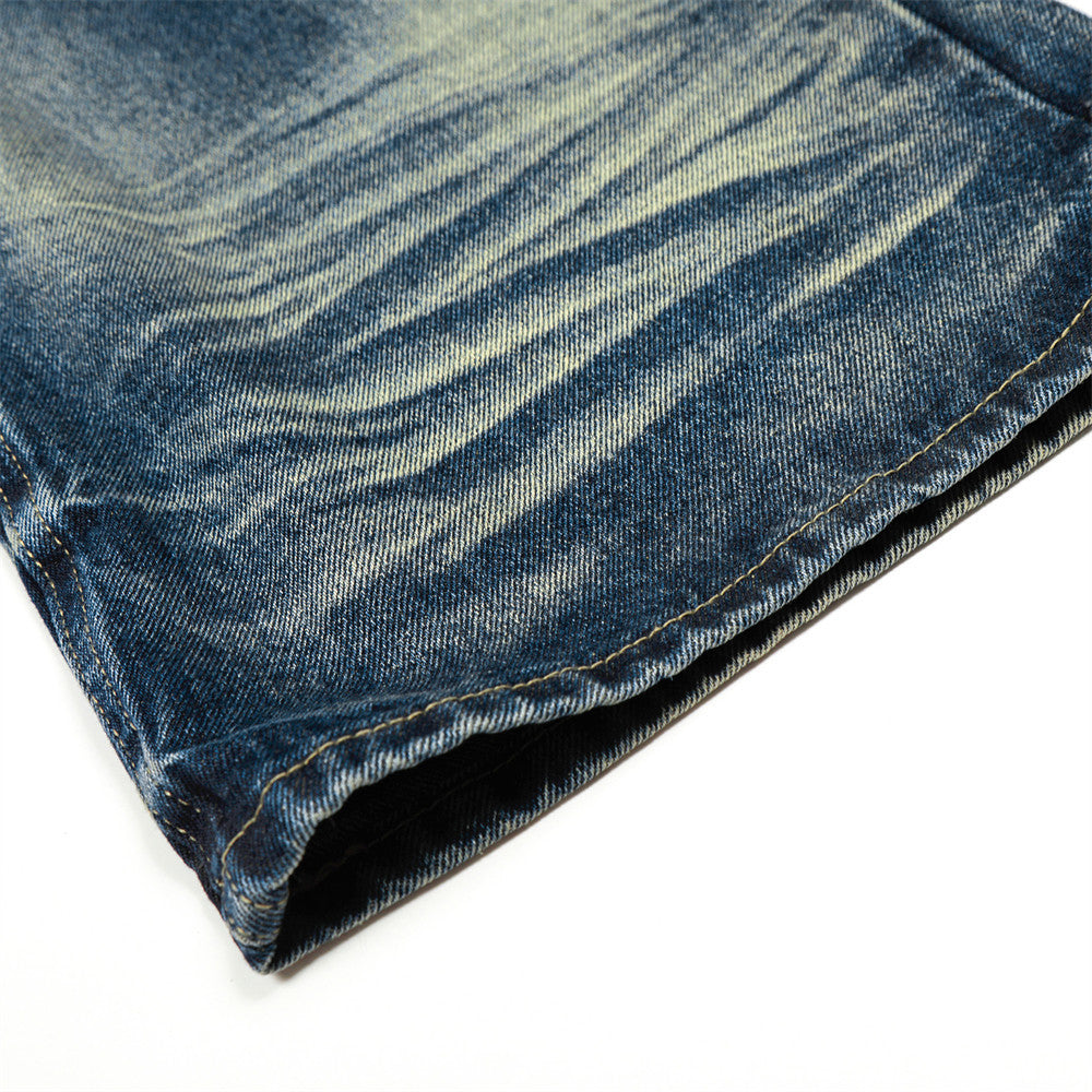 Washed Wide-Leg Jeans - Denim Pants
