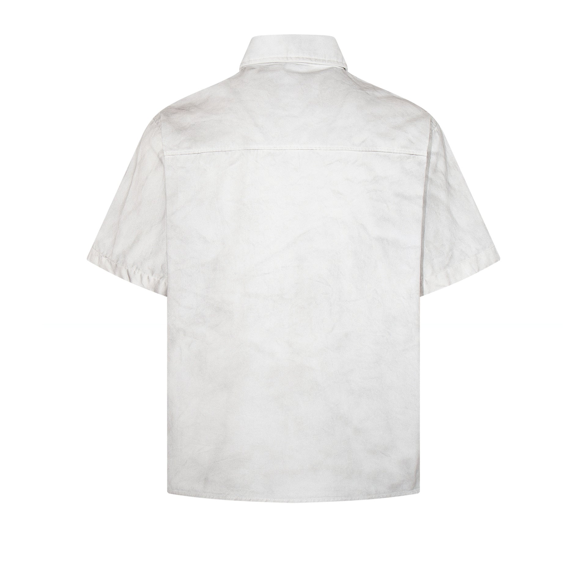 Dirty Dye Washed Graphic Print Short Sleeve Shirt