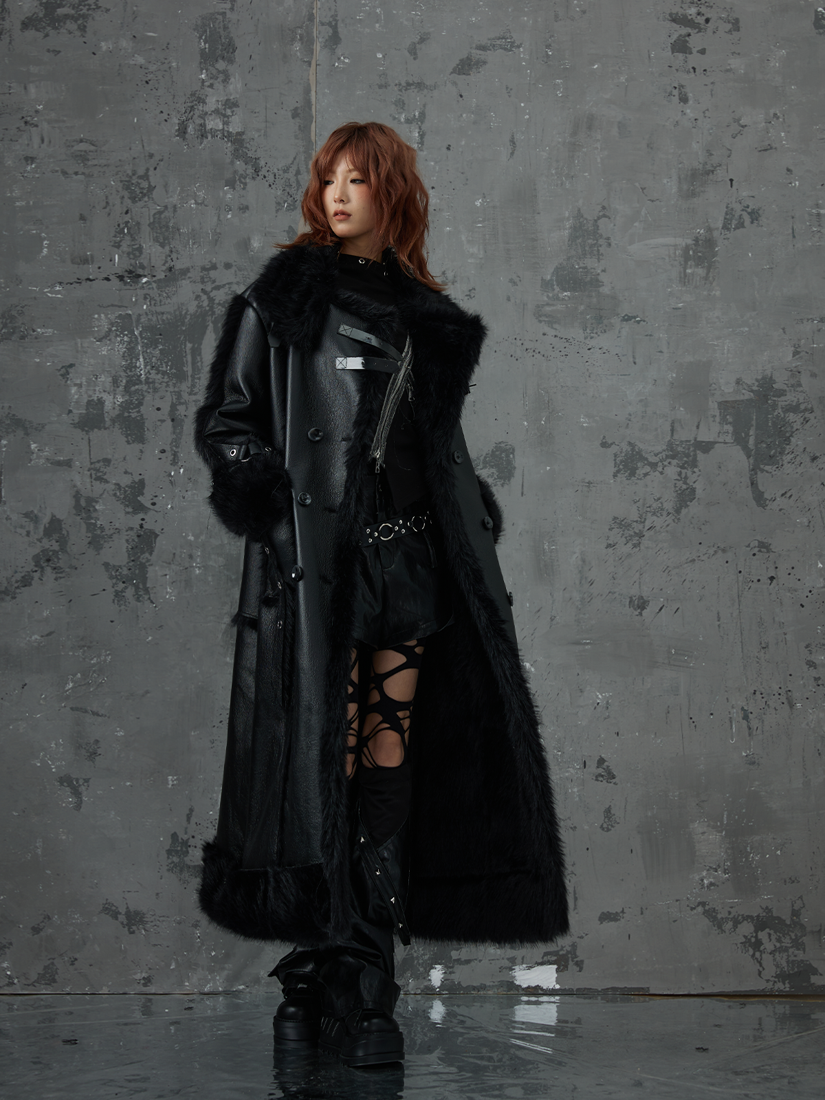 Heavy Thickened Fake Fur Shearling Coat