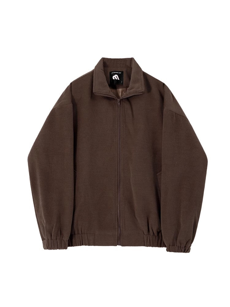 Stand Neck Oversize Zipper Padded Jacket