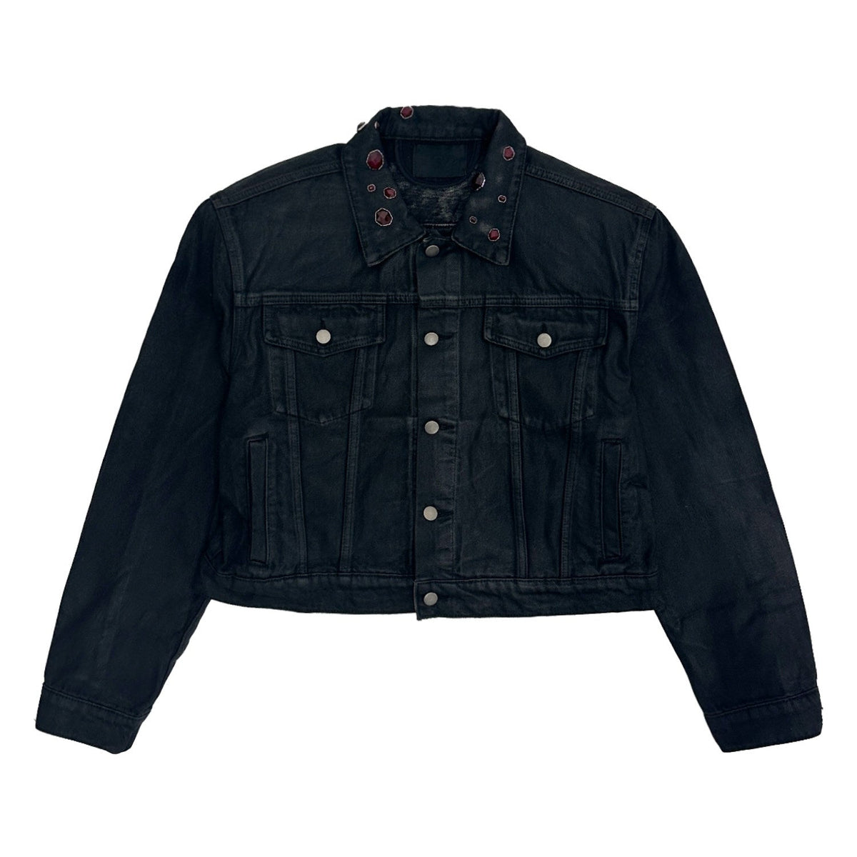 Washed Denim Jacket & Double Waist Wide Leg Denim Jeans Setup